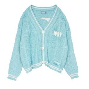 Taylor Swift 1989 Euros Tour Blue Cardigan Sz M/L